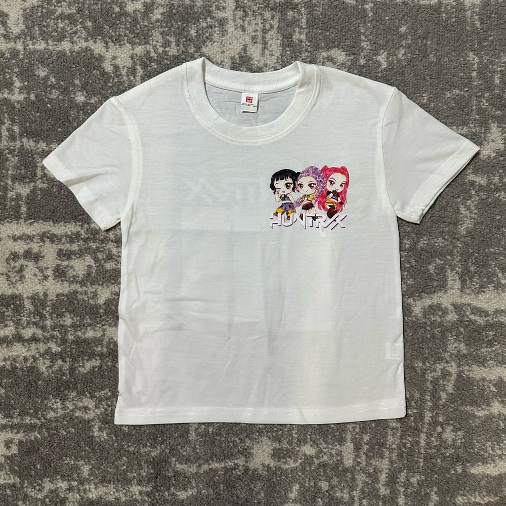 Kids T-Shirt KPop Demon Hunters Rumi, Mira & Zoey, White, Size 110, Age 5 Year - Picture 2 of 6